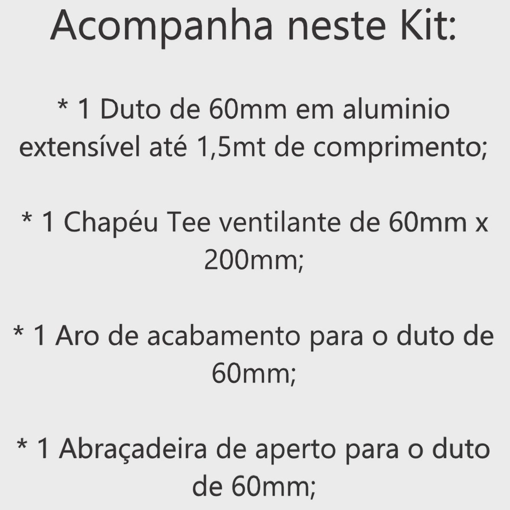 Kit Duto Instala O Chamin Aquecedores A G S Metro X Mm Acqua